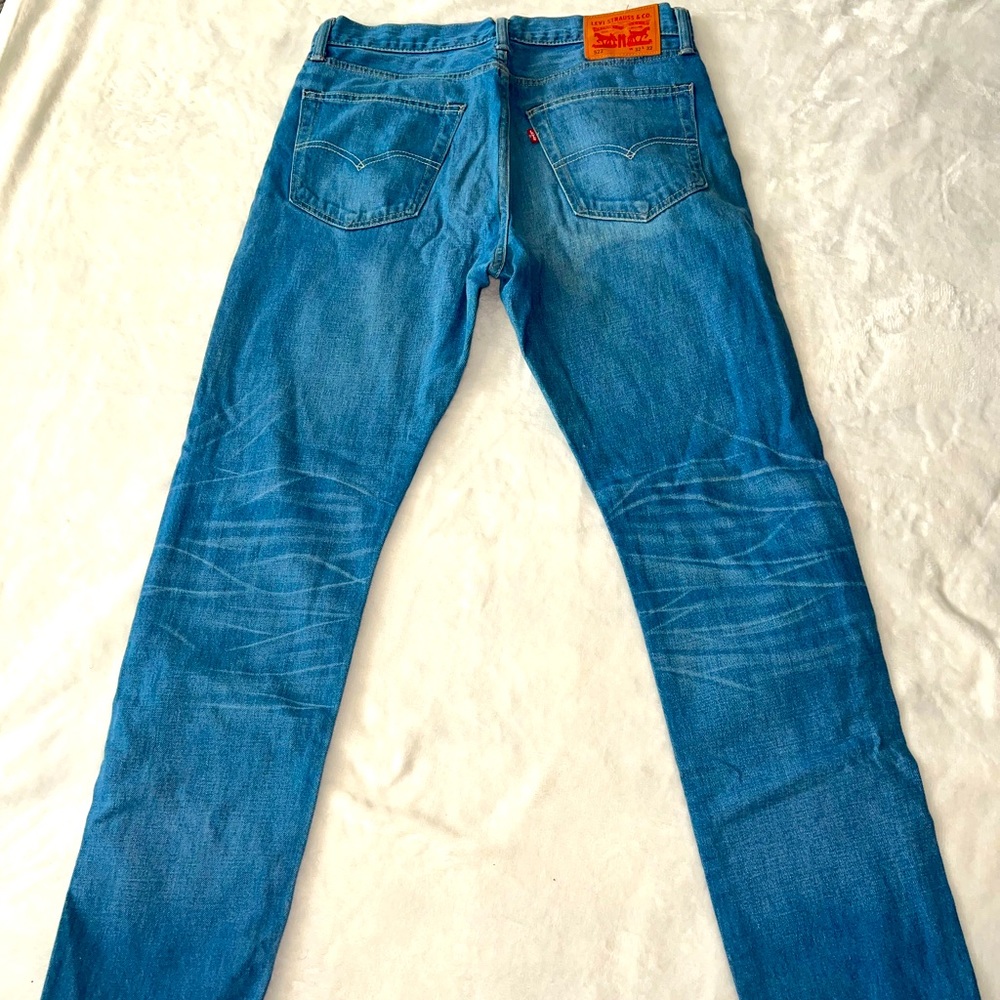 Mens Levi’s 522 Sz 32 X 32 Jeans Blue Straight  Denim